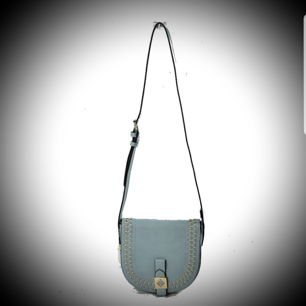 Baby blue cross body bag